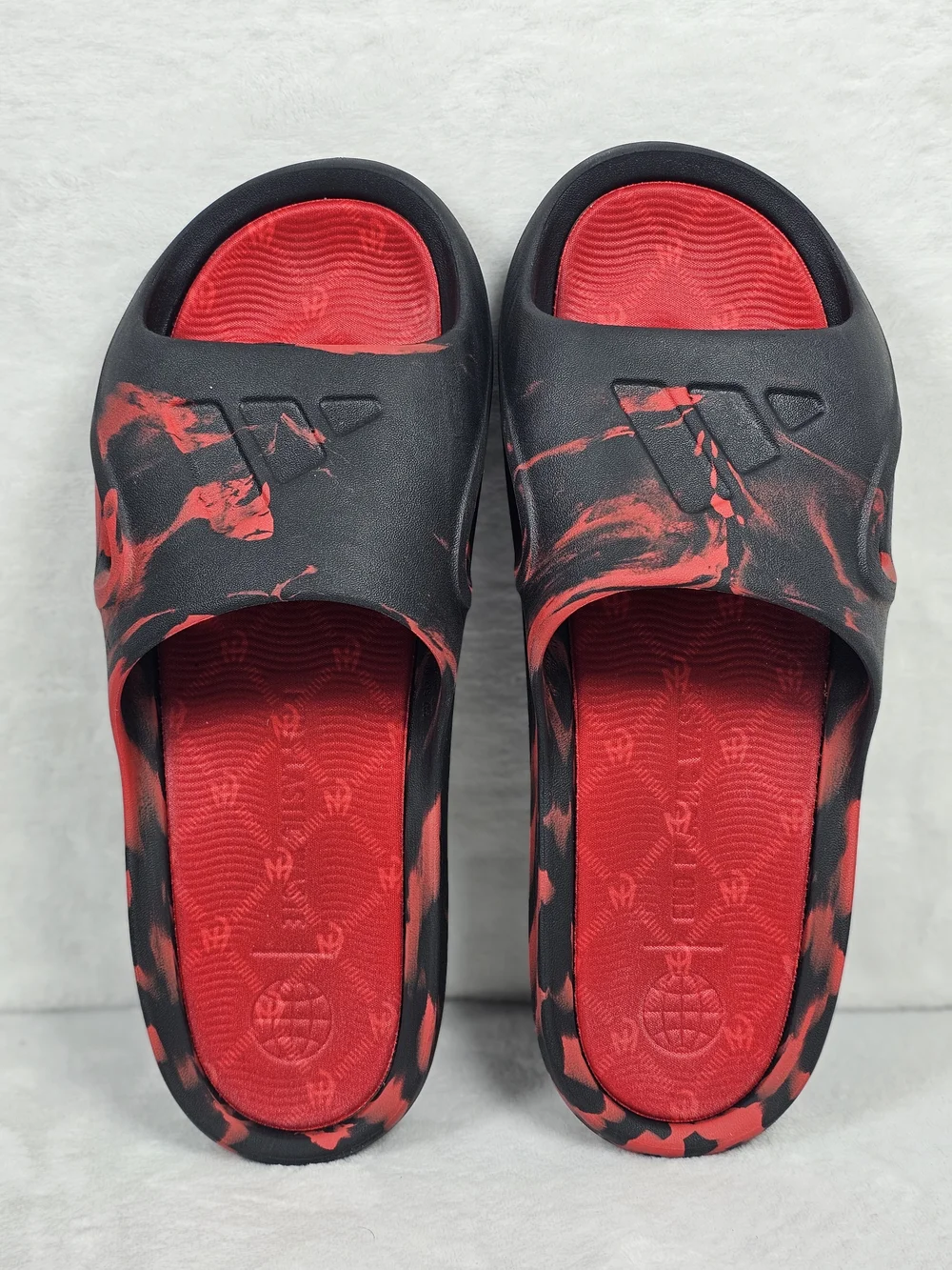 Adidas Patrick Mahomes x Adicane Slide Black Collegiate Red JH6548 Men's Sz 11